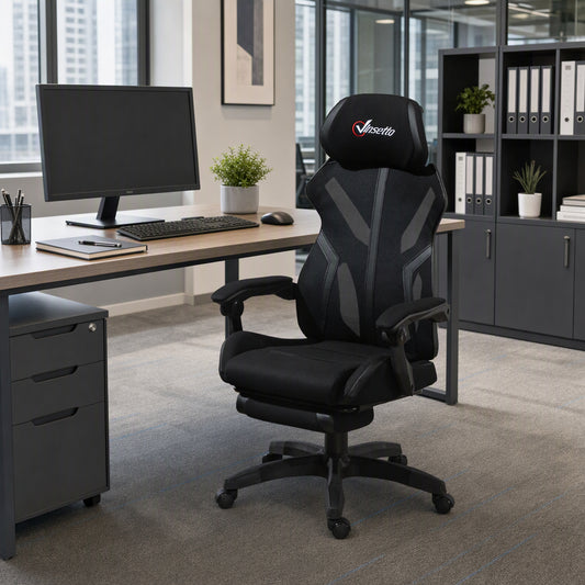 Chaise de jeux ergonomique avec repose-pieds