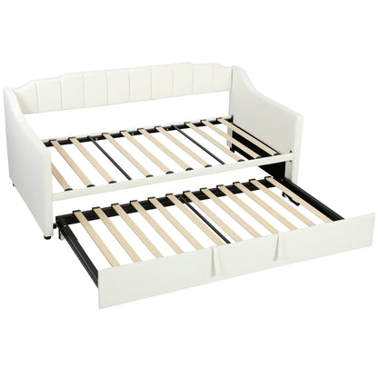 Lit gigogne rembourré extensible de simple à grand lit