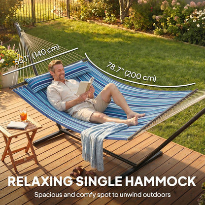 Hamac avec support en acier pour patio et camping