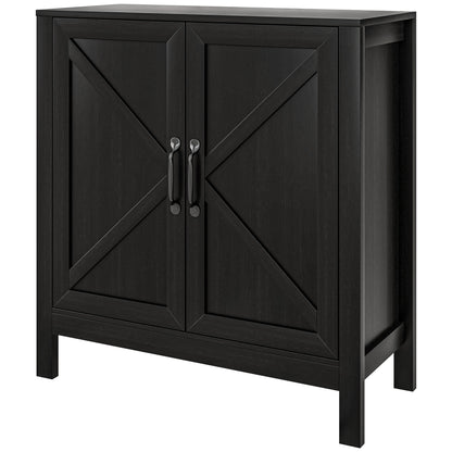 Buffet de cuisine style champêtre avec porte de grange