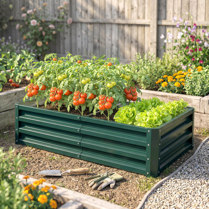 Bac de jardin surélevé galvanisé 120 x 60 cm