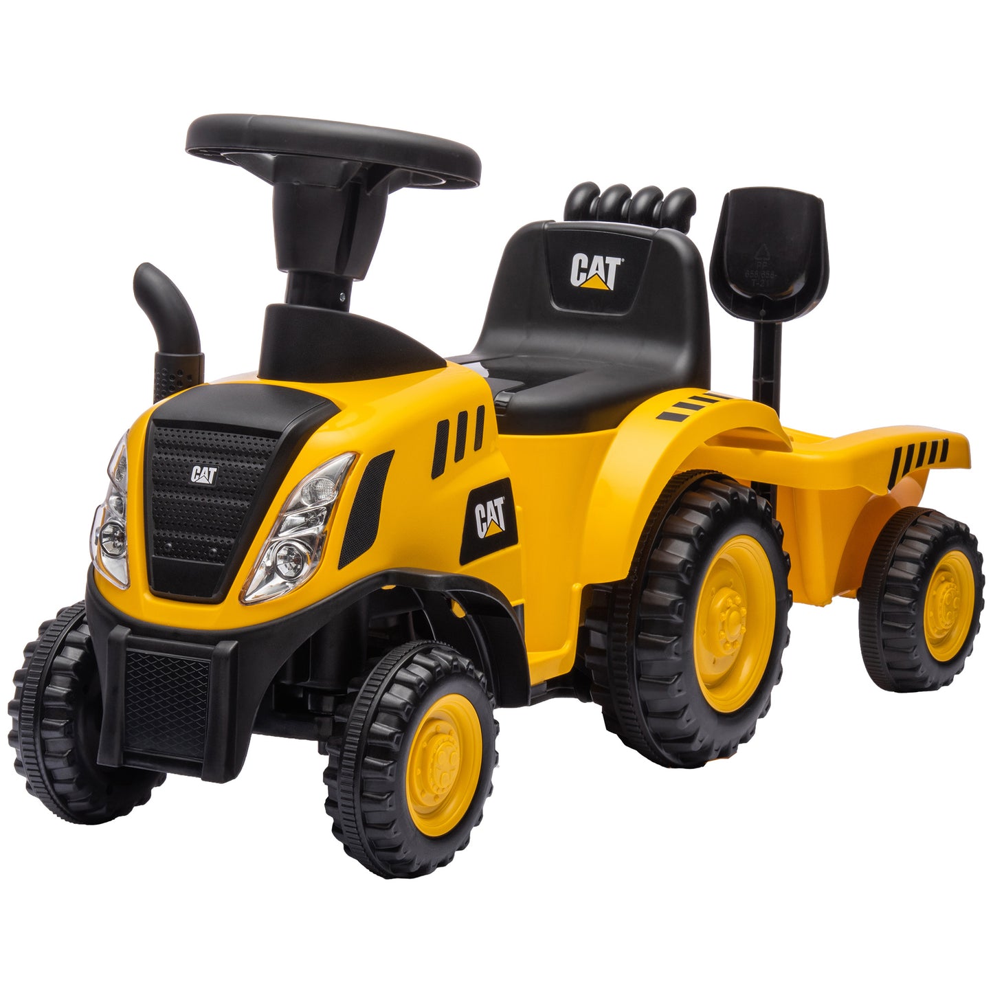 Tracteur enfant Caterpillar avec pelle et remorque