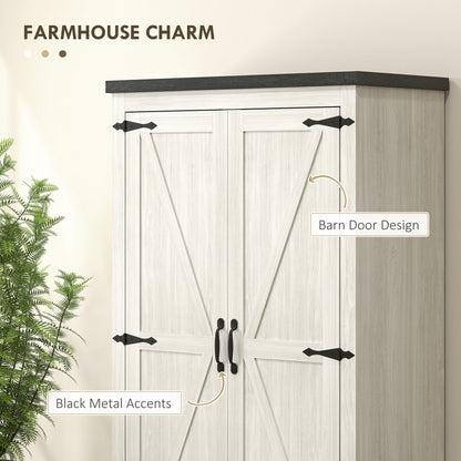 Armoire de cuisine style fermette portes grange