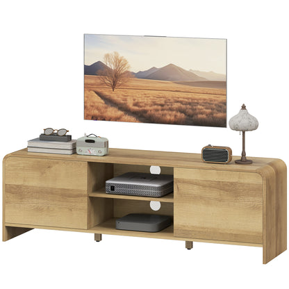 Meuble TV style nordique avec armoires et étagères