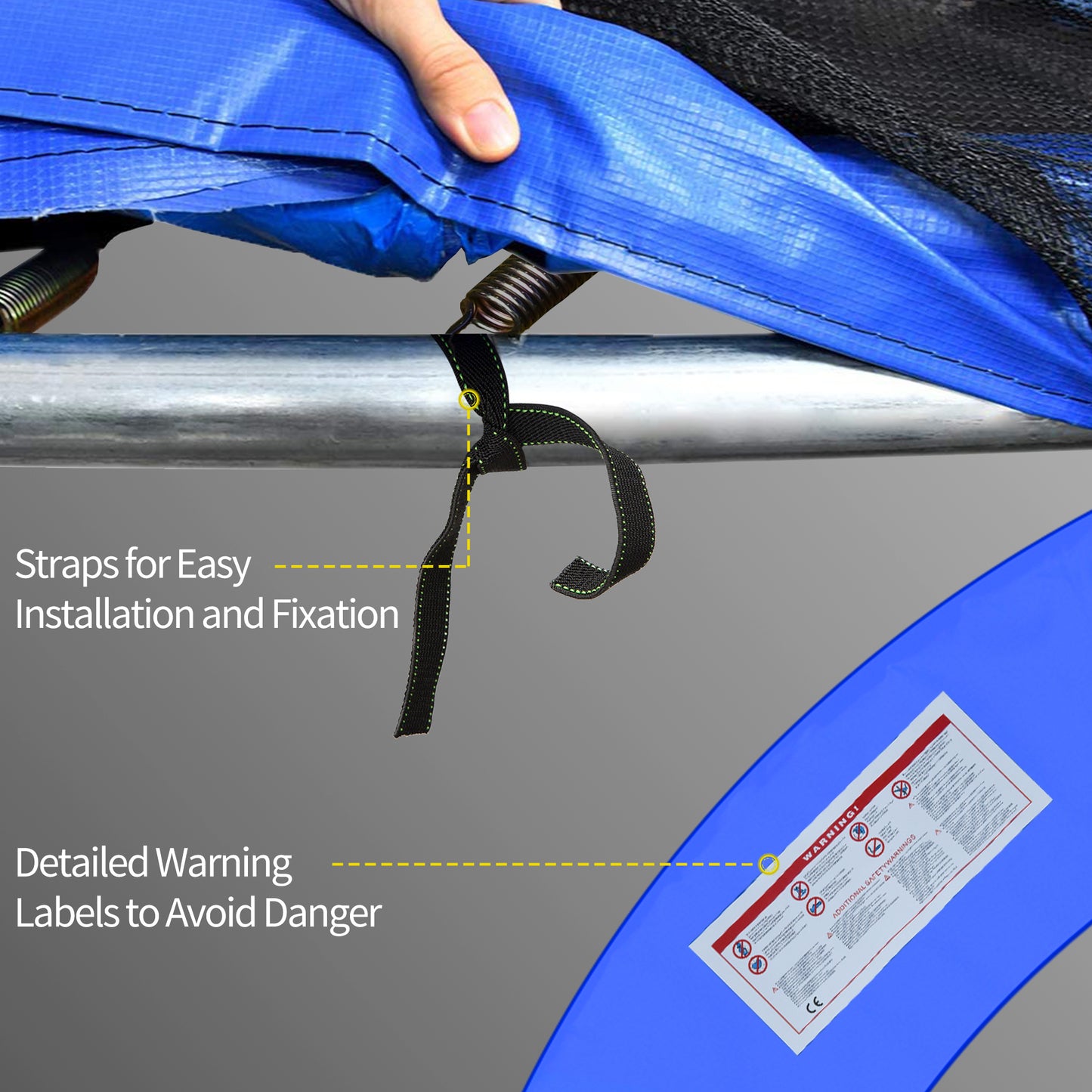 Coussin de protection trampoline 12 pi