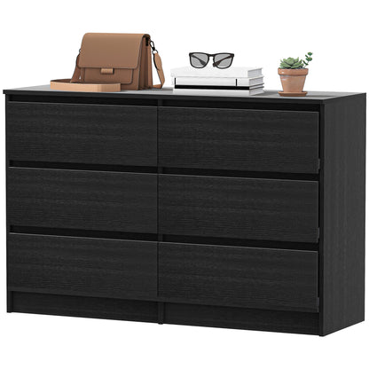 Commode moderne six tiroirs pour chambre et salon