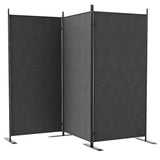 Paravent extérieur pliable 3 panneaux 177 cm — Foncé