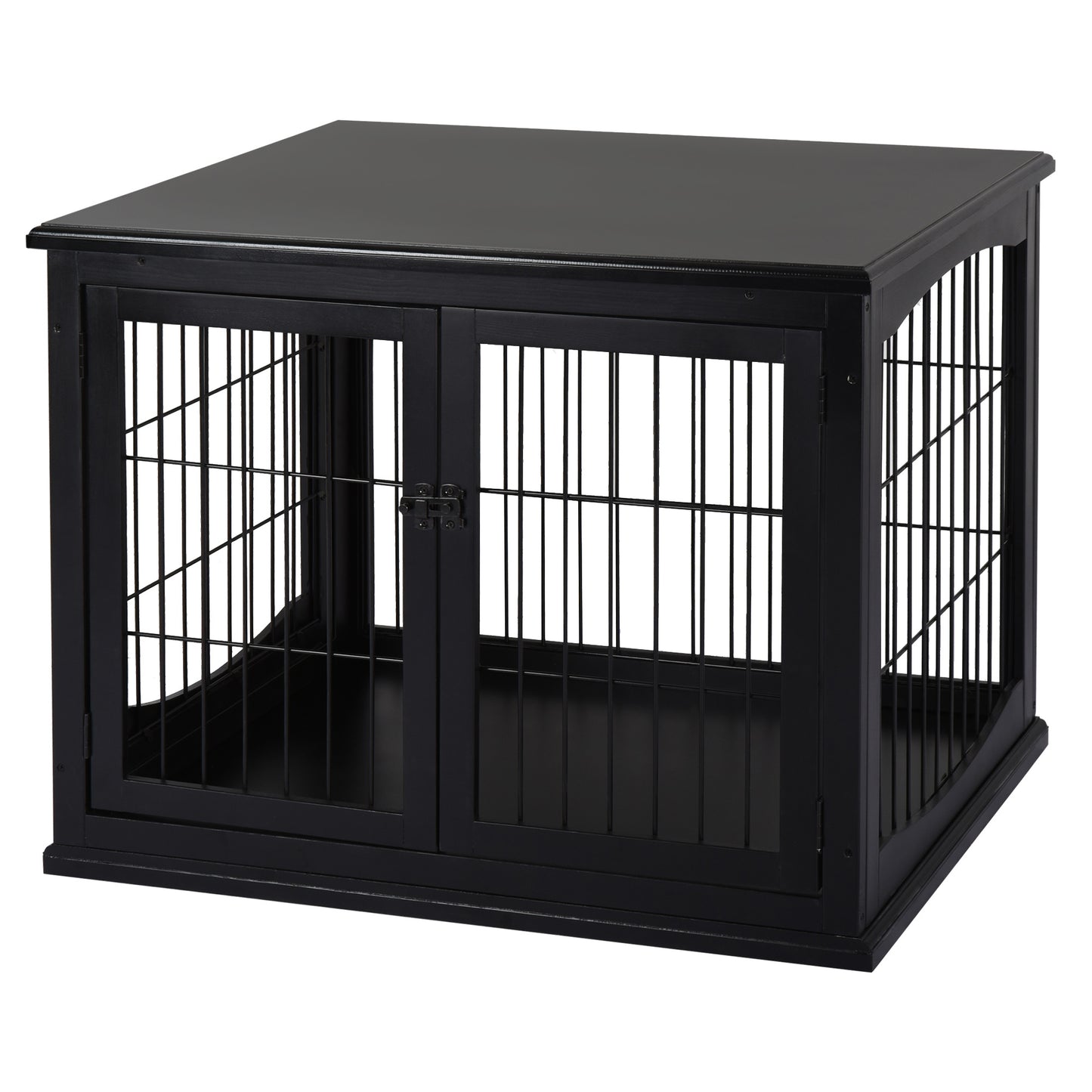 Cage chien table d'appoint 2 portes 26 pouces