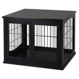 Cage chien table d'appoint 2 portes 26 pouces
