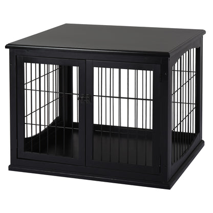 Cage chien table d'appoint 2 portes 26 pouces