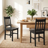 Ensemble de 2 chaises à dossier ajouré — Pin