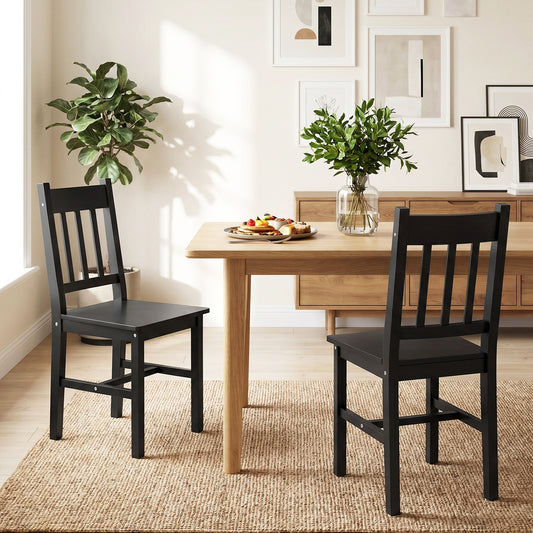 Ensemble de 2 chaises à dossier ajouré — Pin