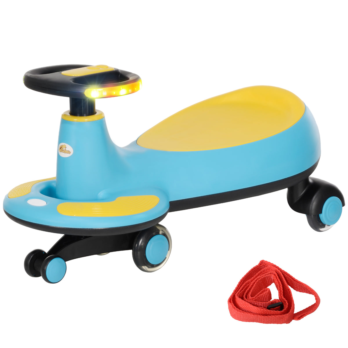 Voiture tortillante pour enfants avec lumières et musique