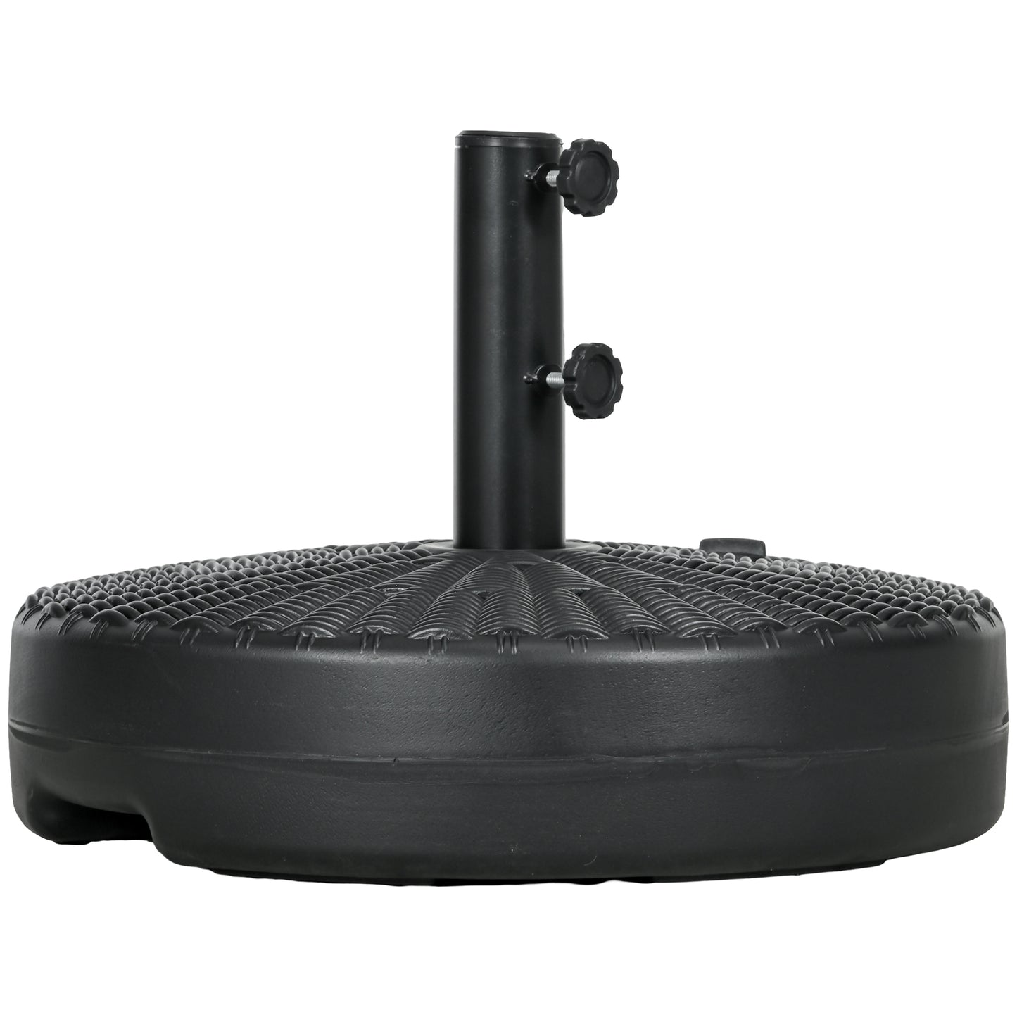 Base de parasol ronde remplissable robuste en acier