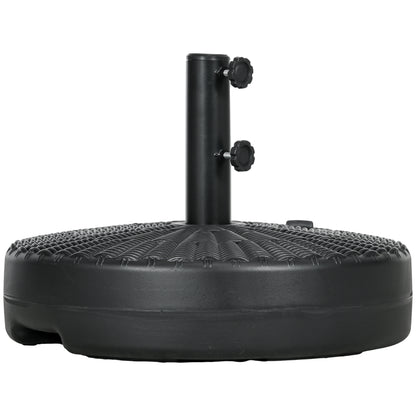 Base de parasol ronde remplissable robuste en acier