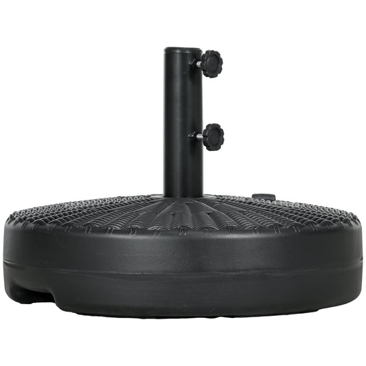 Base de parasol ronde remplissable robuste en acier