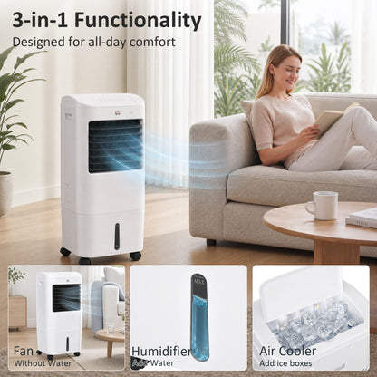 Ventilateur tour avec pack de glace 3 vitesses télécommande
