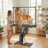 Table de toilettage pour chien hydraulique réglable