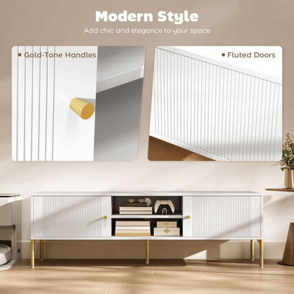 Meuble TV moderne pour téléviseur de 165 cm