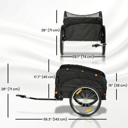 Remorque cargo vélo 170 L roues 20 po