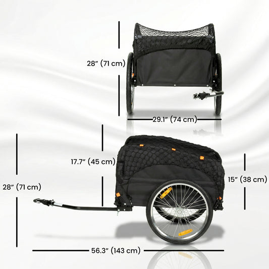Remorque cargo vélo 170 L roues 20 po