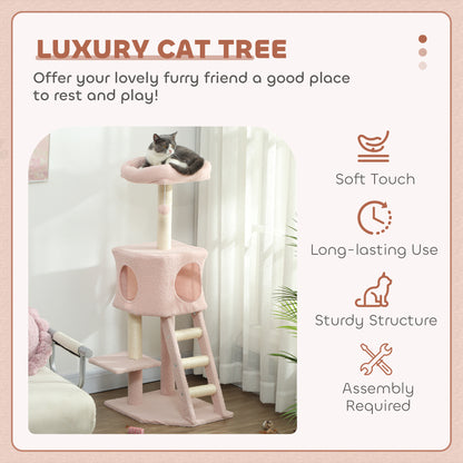 Arbre à chat multiétage avec condo et griffoirs en sisal