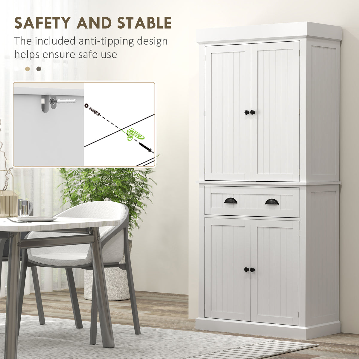 Armoire de cuisine garde-manger éclairage LED