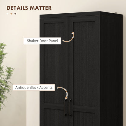 Armoire de cuisine 5 tablettes avec portes