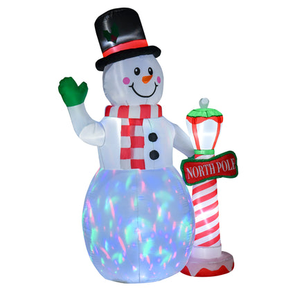 Bonhomme de neige gonflable de Noël lumineux