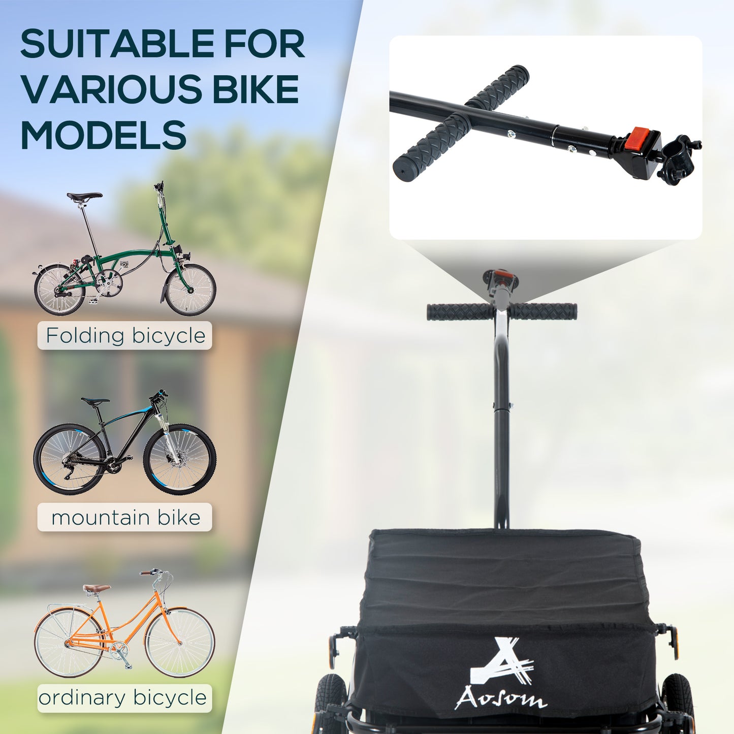 Remorque vélo cargo acier grand format