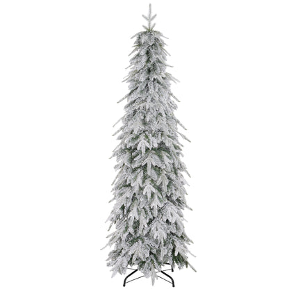 Sapin de Noël artificiel effilé enneigé 1,8 m