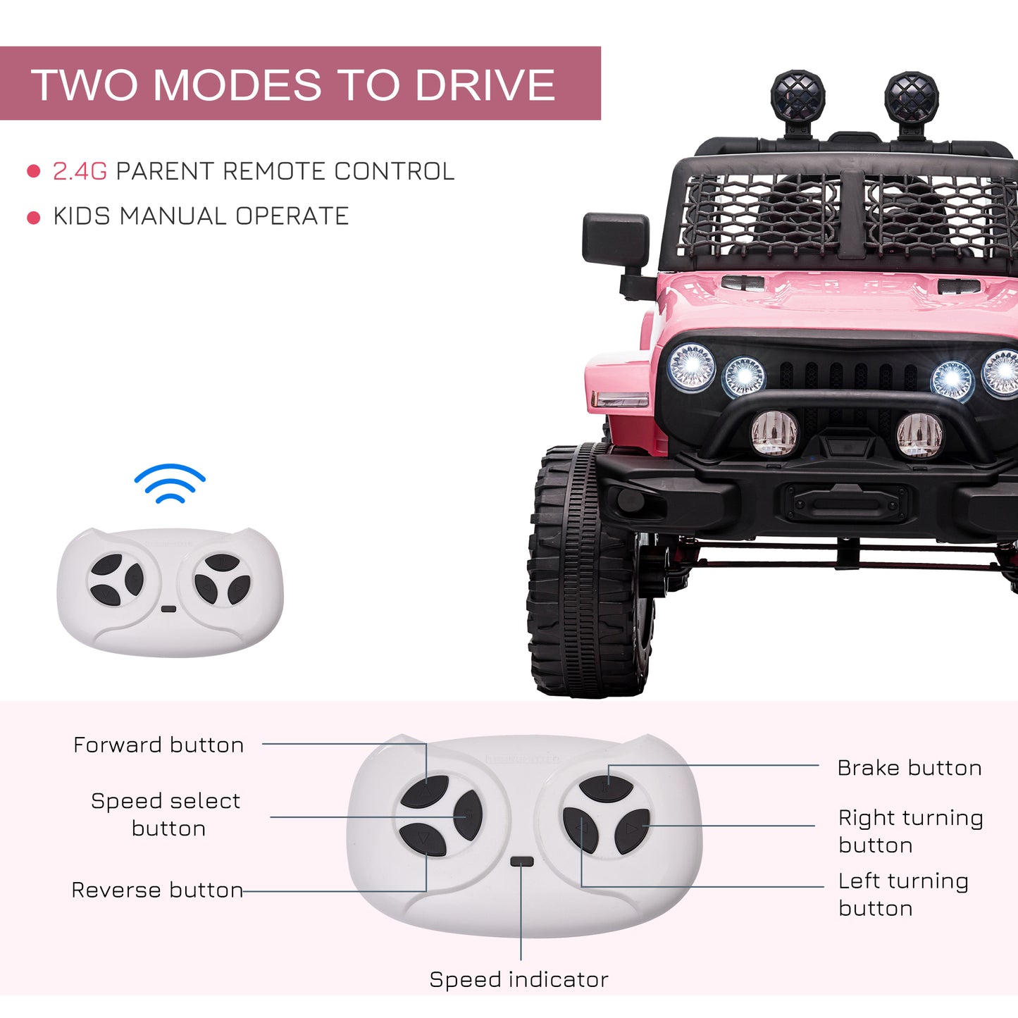 Auto électrique enfant télécommande parentale 12V