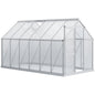 Serre de jardin polycarbonate 183 x 366 x 198 cm
