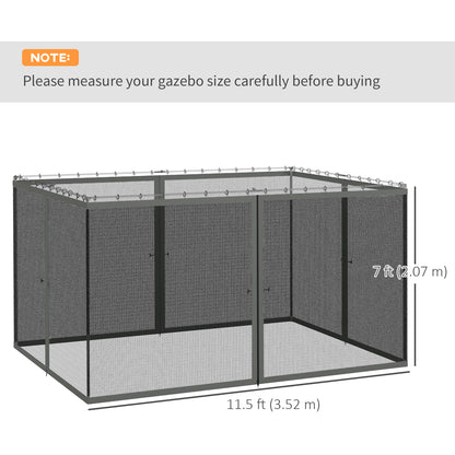 Moustiquaire de remplacement pour gazebo 10' x 13'