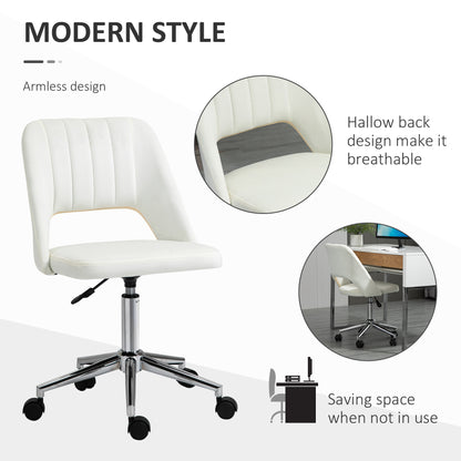 Chaise de bureau mi-hauteur velours forme festonnée pivotante