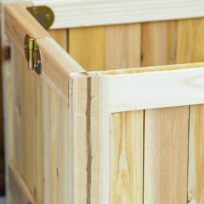 Bac de jardinage surélevé pliable en bois