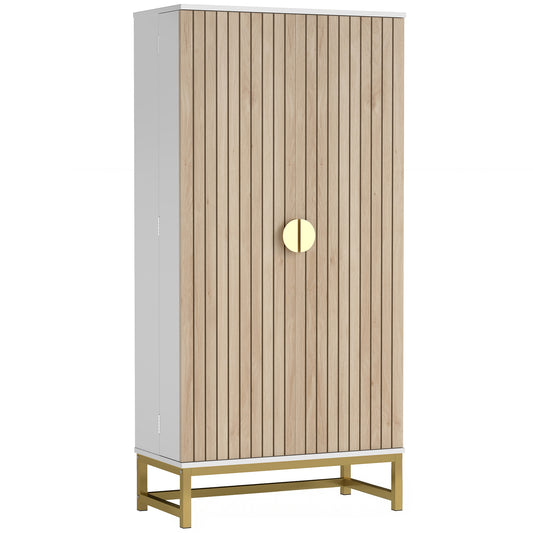 Armoire de cuisine autoportante 5 tablettes ajustables