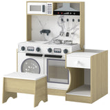 Cuisine jouet 2-en-1 convertible table et chaises