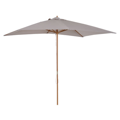 Parasol rectangulaire bambou 213 x 305 cm