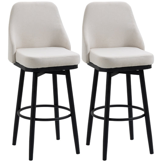 Tabourets de bar pivotants ensemble de 2 extra hauts