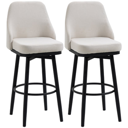 Tabourets de bar pivotants ensemble de 2 extra hauts