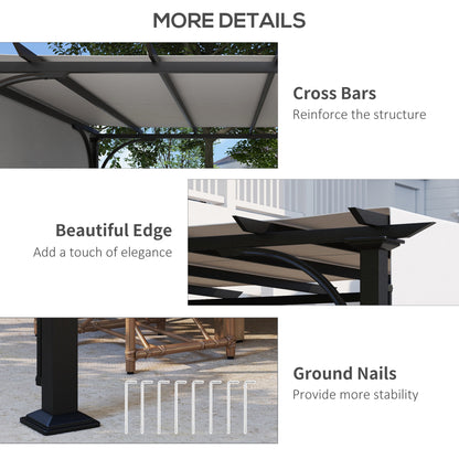 Pergola de patio avec toit coulissant 3 x 3 m