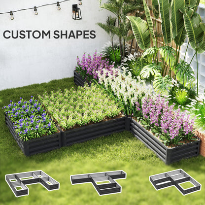 Jardinières surélevées en acier ensemble de 5