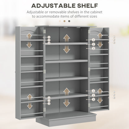 Armoire de cuisine 5 tablettes et 12 porte-épices
