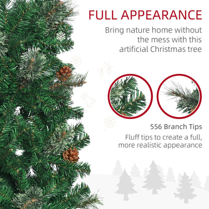 Sapin de Noël crayon artificiel avec pommes de pin