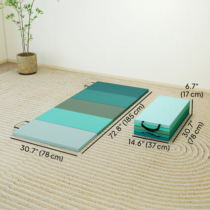 Tapis de gym pliable 6pi rembourrage épais