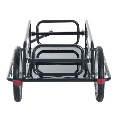 Remorque vélo cargo pliable acier robuste