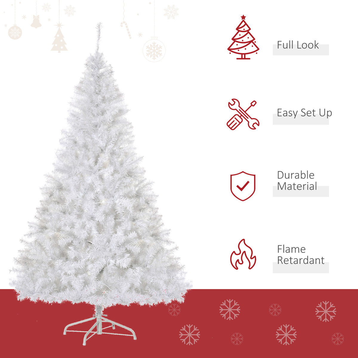 Sapin de Noël artificiel pré-éclairé 6 pi