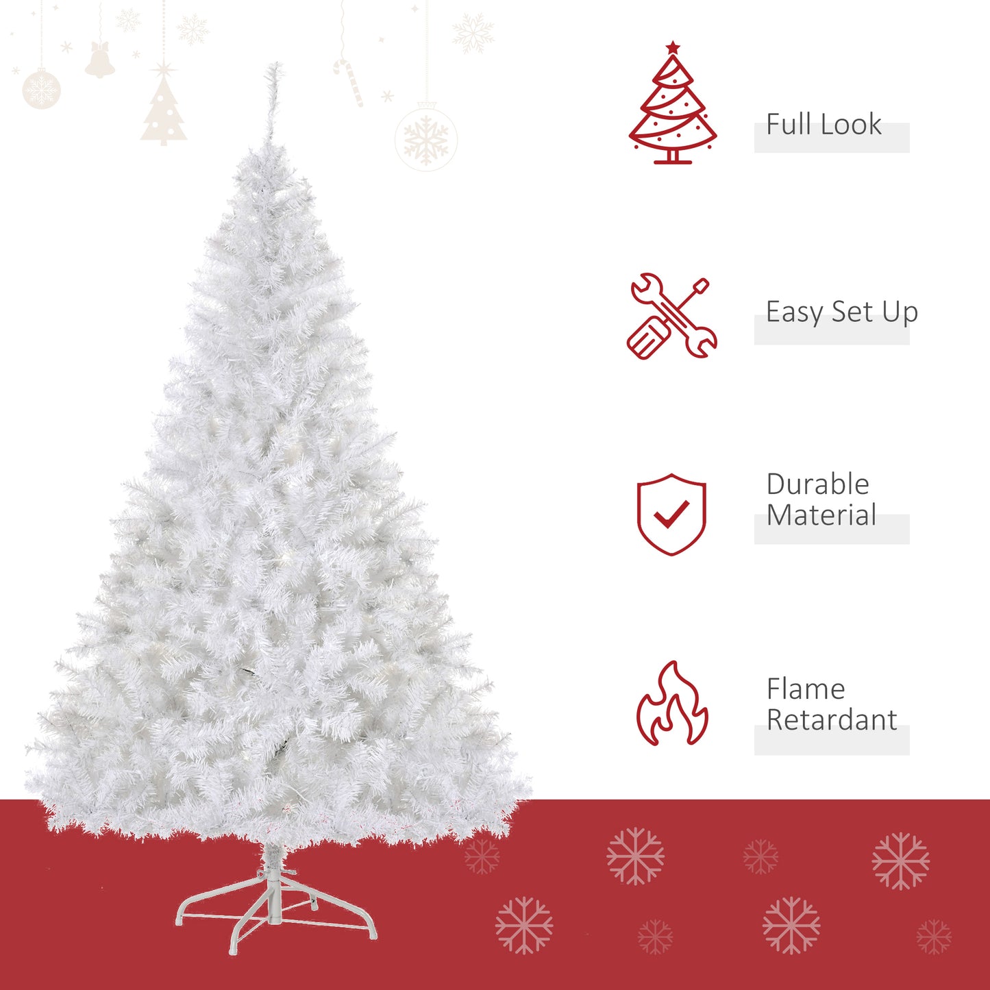 Sapin de Noël artificiel pré-éclairé 6 pi