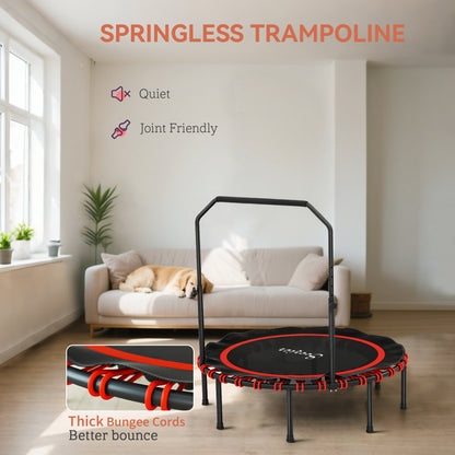 Mini trampoline pliable d'intérieur avec poignée réglable